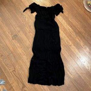 Black off the shoulder dress